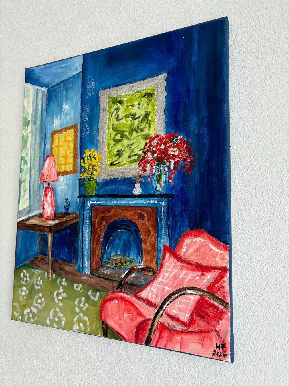 Gemälde: Gemütliches Wohnzimmer, Ölbild, Unikat – Neu (gemäss Beschreibung) aus Cham von Felha 4