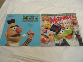 2x Vinyl Sesamstrasse Berts Blockbuster + Muppets Show Songs