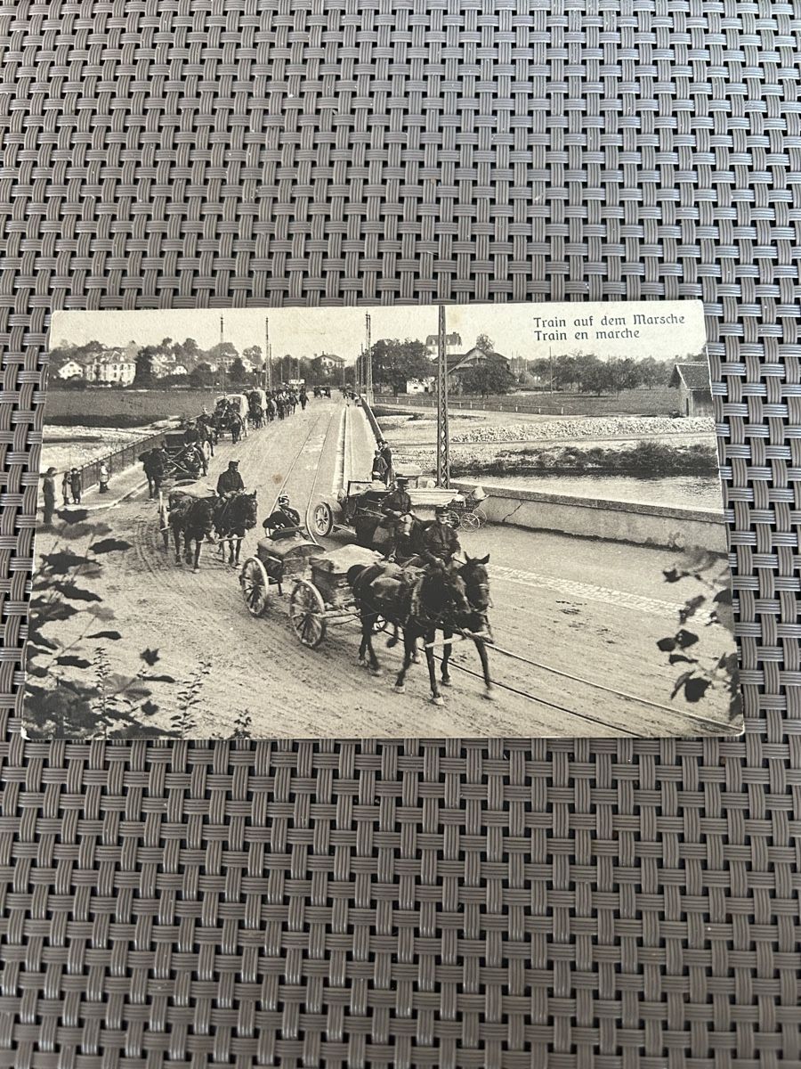 Cartoline postali: Carte postale ancienne: Train militaire en marche! – Usato da St-Cierges venduto da Crisi53