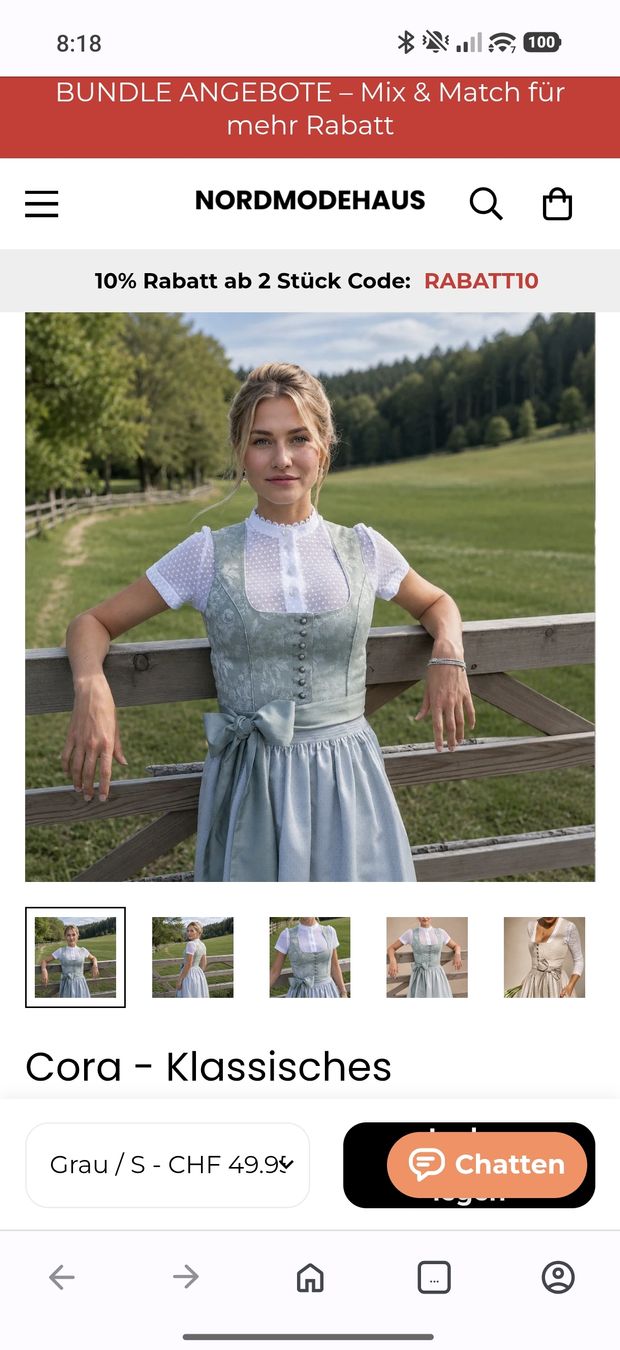 Robes: Dirndl – Neuf avec emballage d'origine à Sulgen par 34j_p6s2