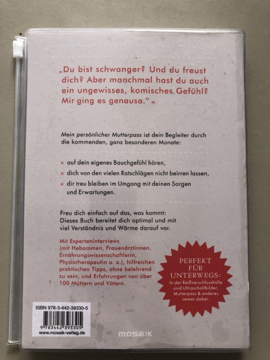 Bücher: Mutterpass - Begleiter durch die Schwangerschaft – Neu (gemäss Beschreibung) aus Sargans von RaBa08 1