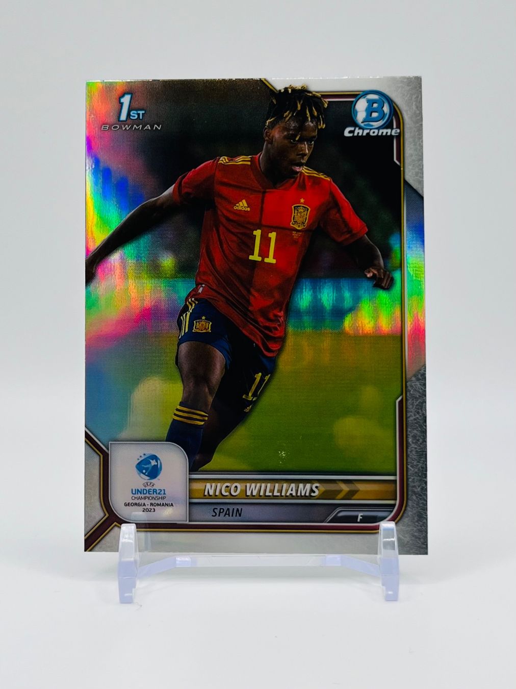 Topps Sammelbilder & Trading cards: Nico Williams 1st Bowman Chrome Refractor – Gebraucht aus Biel/Bienne von historian-198