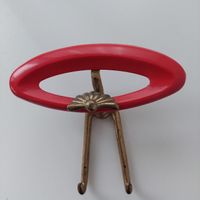 50er Jahre Kleiderhaken 3er Set, Wandgarderobe