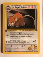 Lt. Surge's Raticate 1st (unc.)Gym Challenge - MINT - ab 1.-