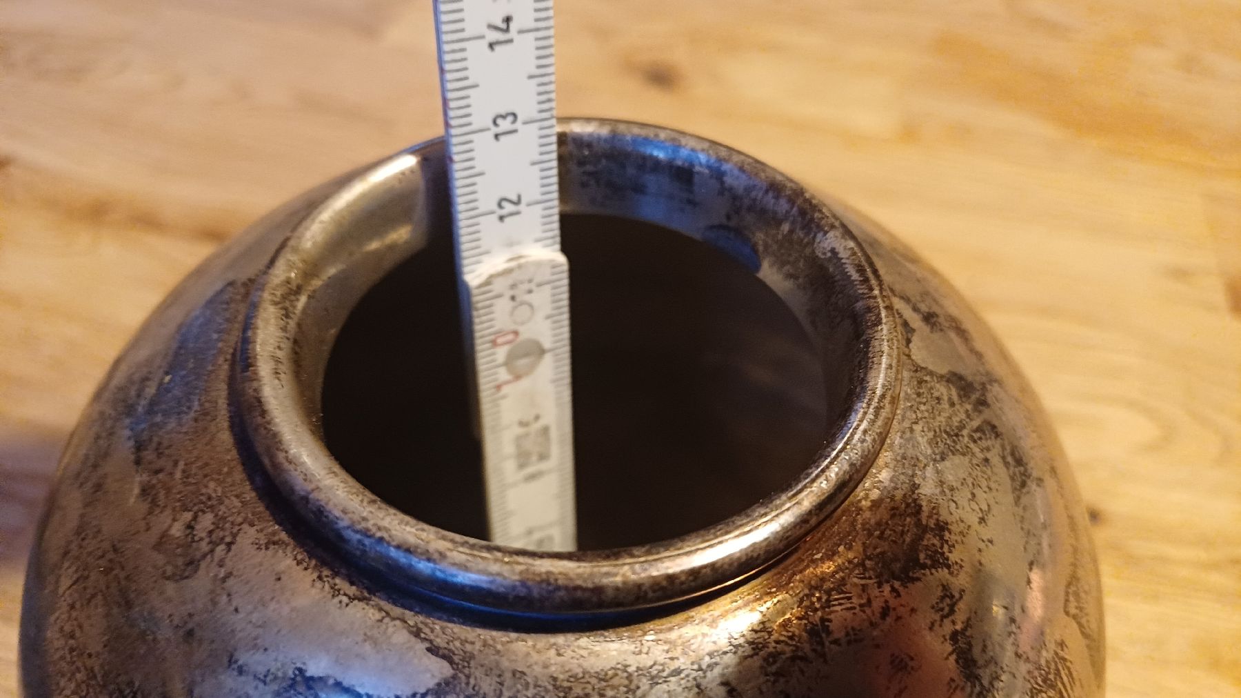 Vasen & Gefässe: Schöne Hoff Vase versilbert  – Gebraucht aus Flawil von Naphtali 3