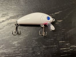 Barschmagnet! Wobbler weiss 4,5 cm fischen angeln egli