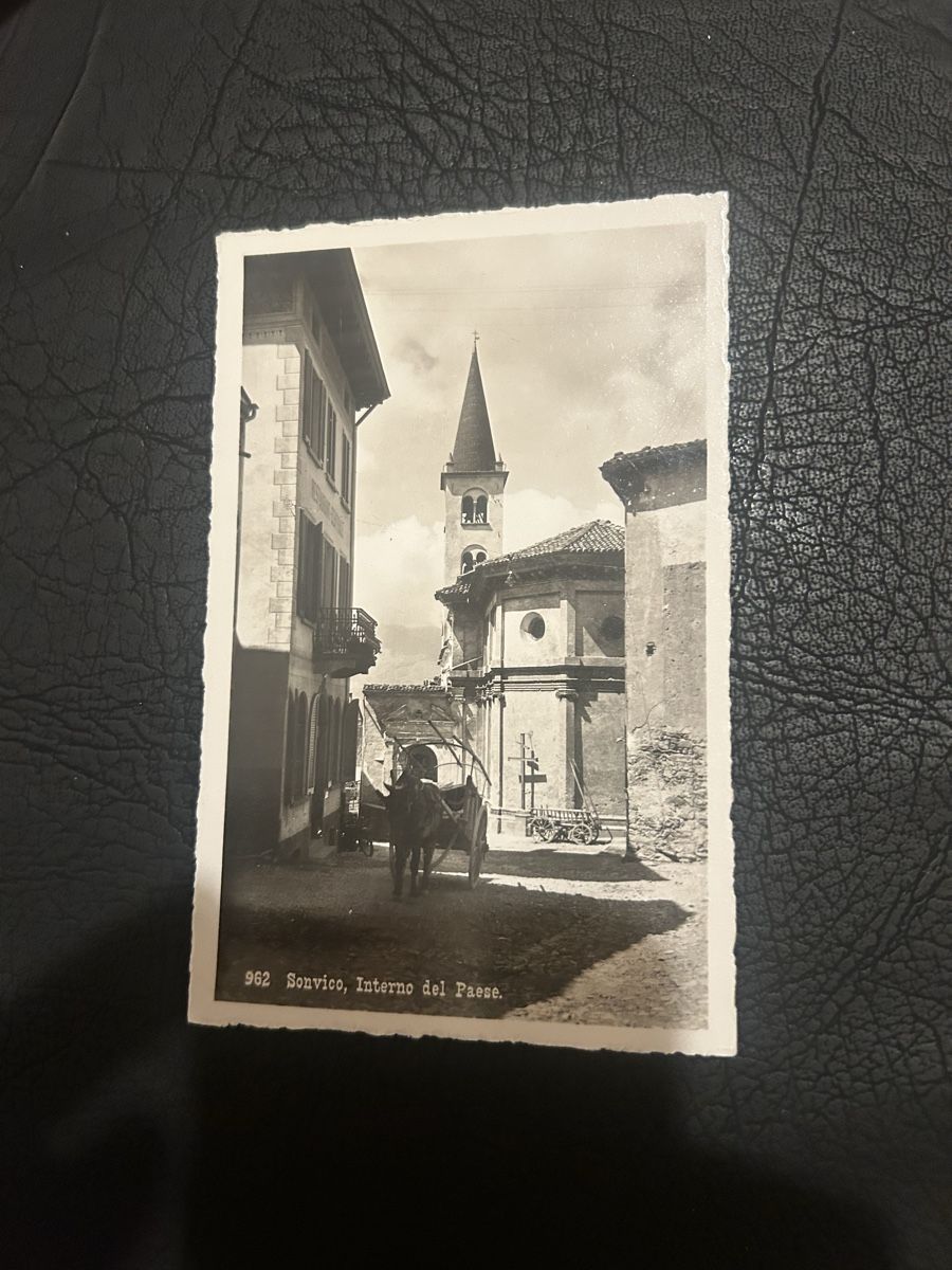 Cartoline postali: Sonvico, Interno del Paese 1945 – Usato da Breganzona venduto da Milesbo