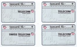 Taxcard Telecom Sprachen D / F / I / E 4 Stück unbenutzt