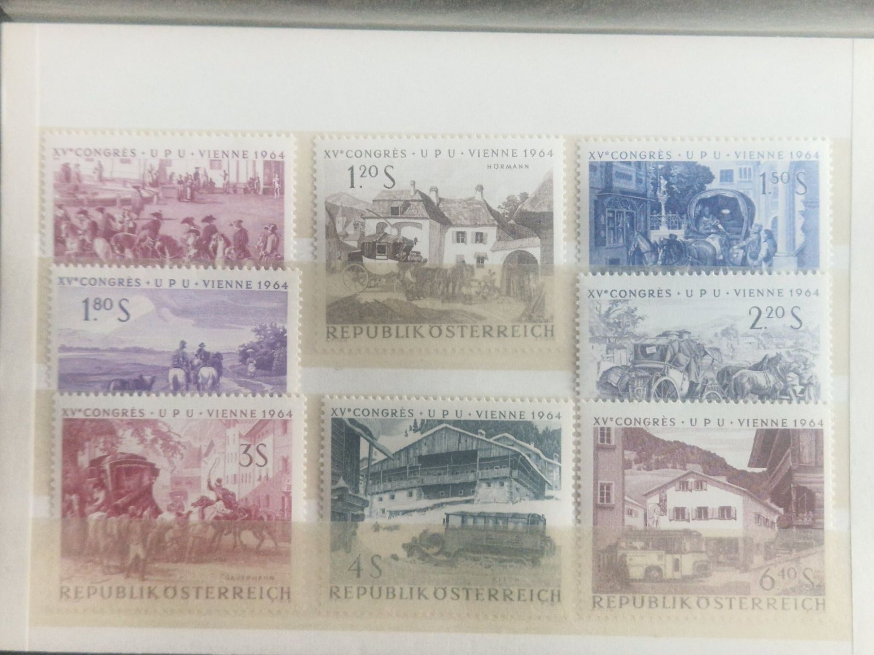 Tutti i francobolli: Autriche n 1156 - 1163  neuf** – Usato da Bouveret venduto da hckoala