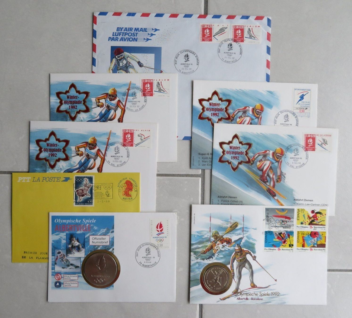 Tutti i francobolli: Olympiabriefe von Albertville 1992 – Nuovo (secondo la descrizione) da Lachen SZ venduto da peace0