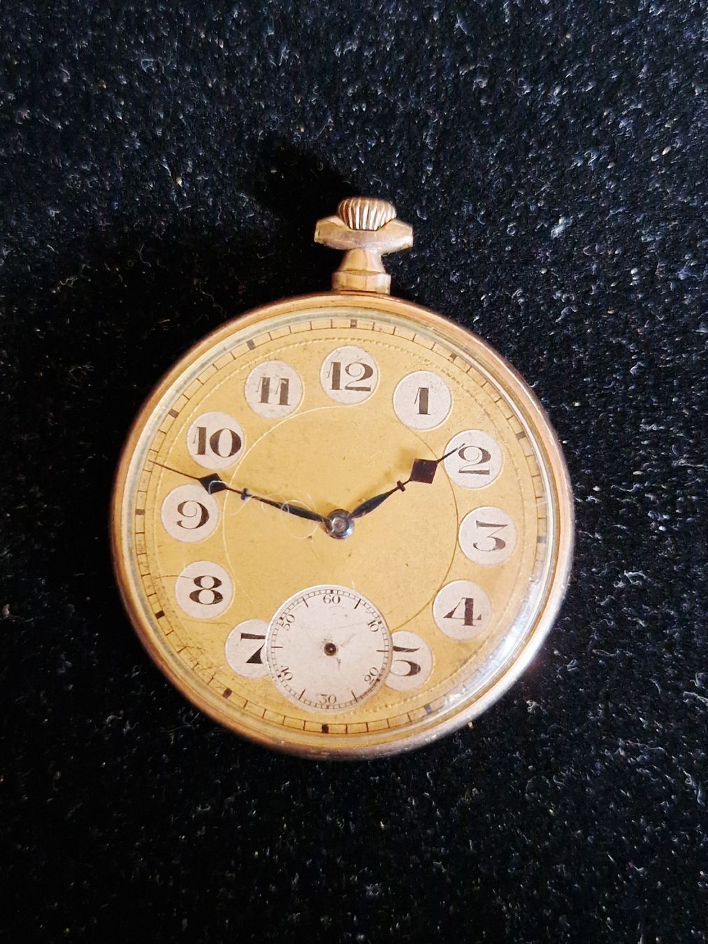 Orologi: Montre à gousset UNITAS Art Déco - Plqué Or - – Usato da Undervelier venduto da Tufitufi7