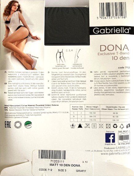 Calze & Collant: Strumpfhose Gabriella Dona – Nuovo e nell'imballaggio originale da Menziken venduto da ABA60 1