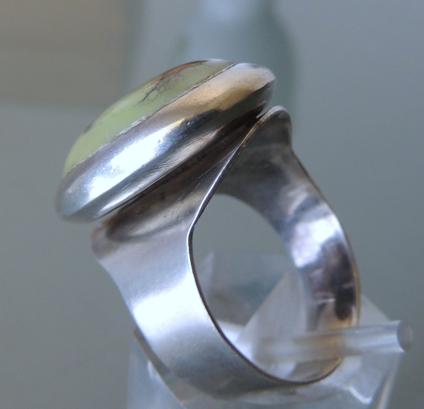 Anelli: Dendritenopal Silber 950 Fingerring Gr. 58 – Usato da Waldenburg venduto da schaller707 3