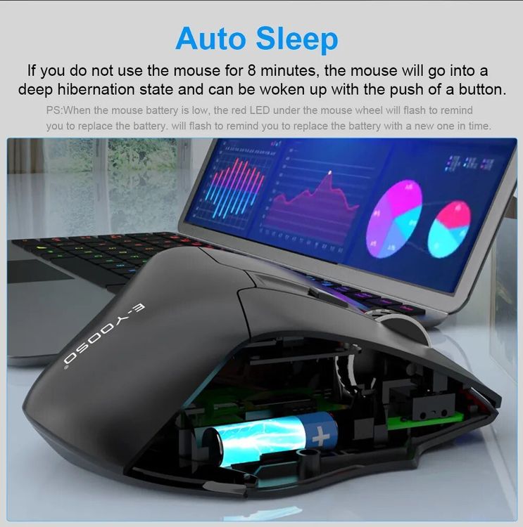 *EYOOSO X31 USB 2.4G kabellose GamingMaus für große Hände Kaufen auf Ricardo