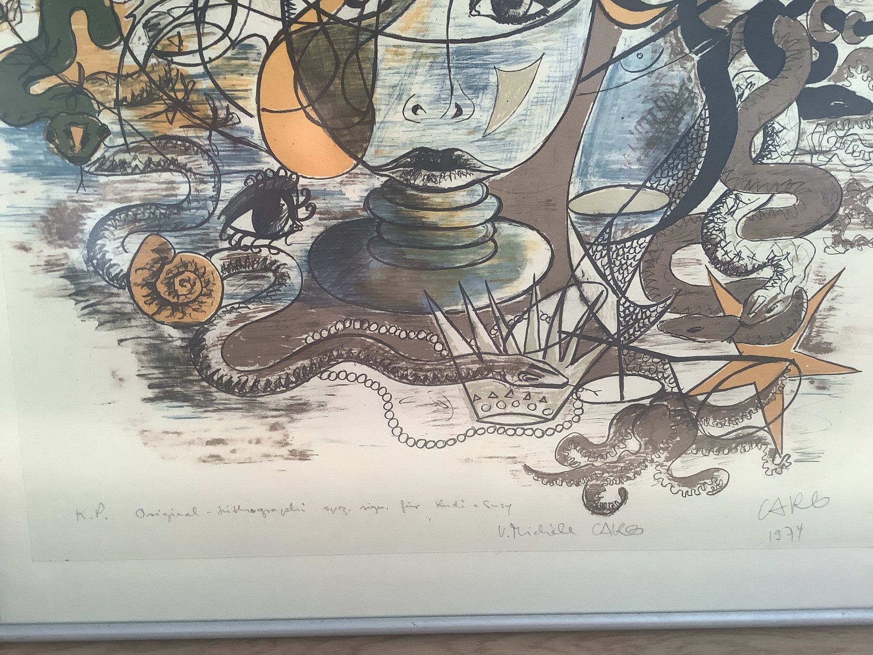 Grafiken & Lithographien: schöne Original Lithographie 1974 – Gebraucht aus Oberengstringen von Pepper6 2