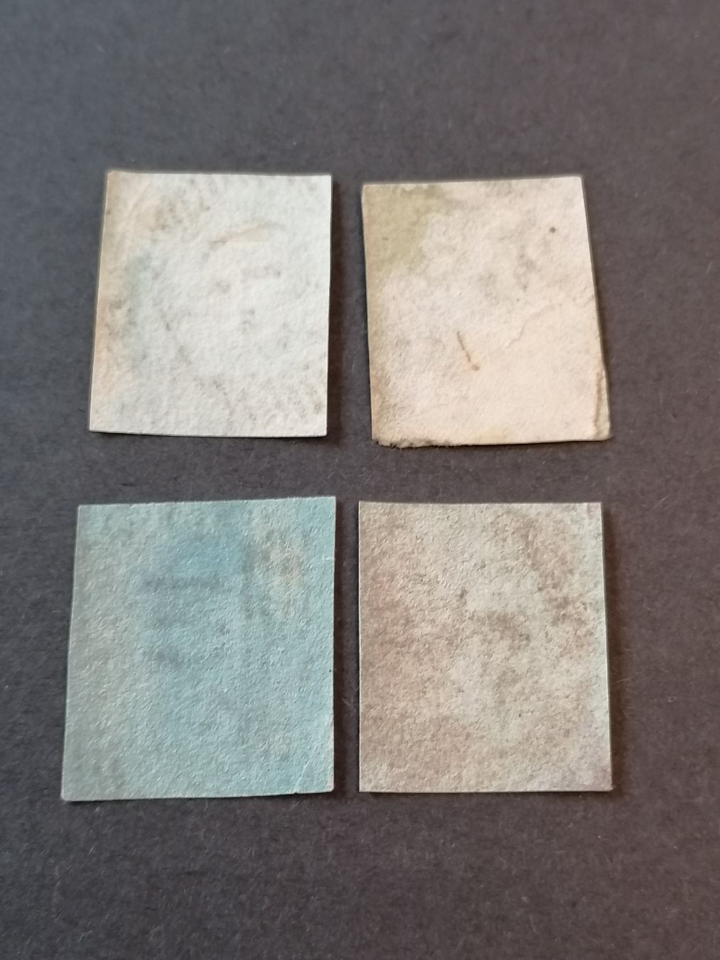 Alle Briefmarken: 4mal One Penny red 1841  – Gebraucht aus Happerswil von tschergi 1