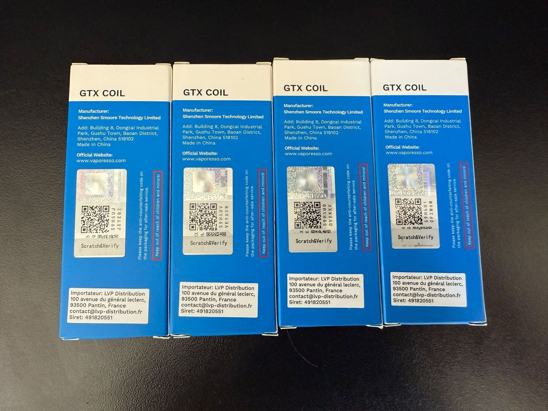 Altri Prodotti per fumatori: 4x packs de 5 résistances 0.4 Ohm GTX – Nuovo (secondo la descrizione) da Murist venduto da kalmec 1