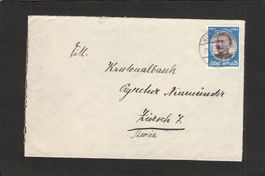 Deutsches Reich:Kisslegg-Zürich 20.7.1934, Michel Nr. 543