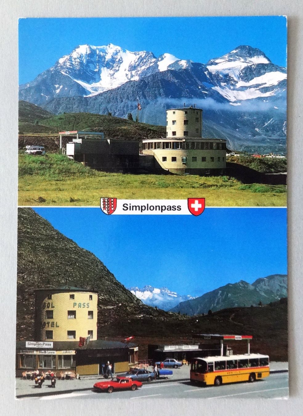 Cartoline postali: Hotel Monte Leone, Simplonpasshöhe 2006 m – Usato da Fétigny venduto da Billy2miny