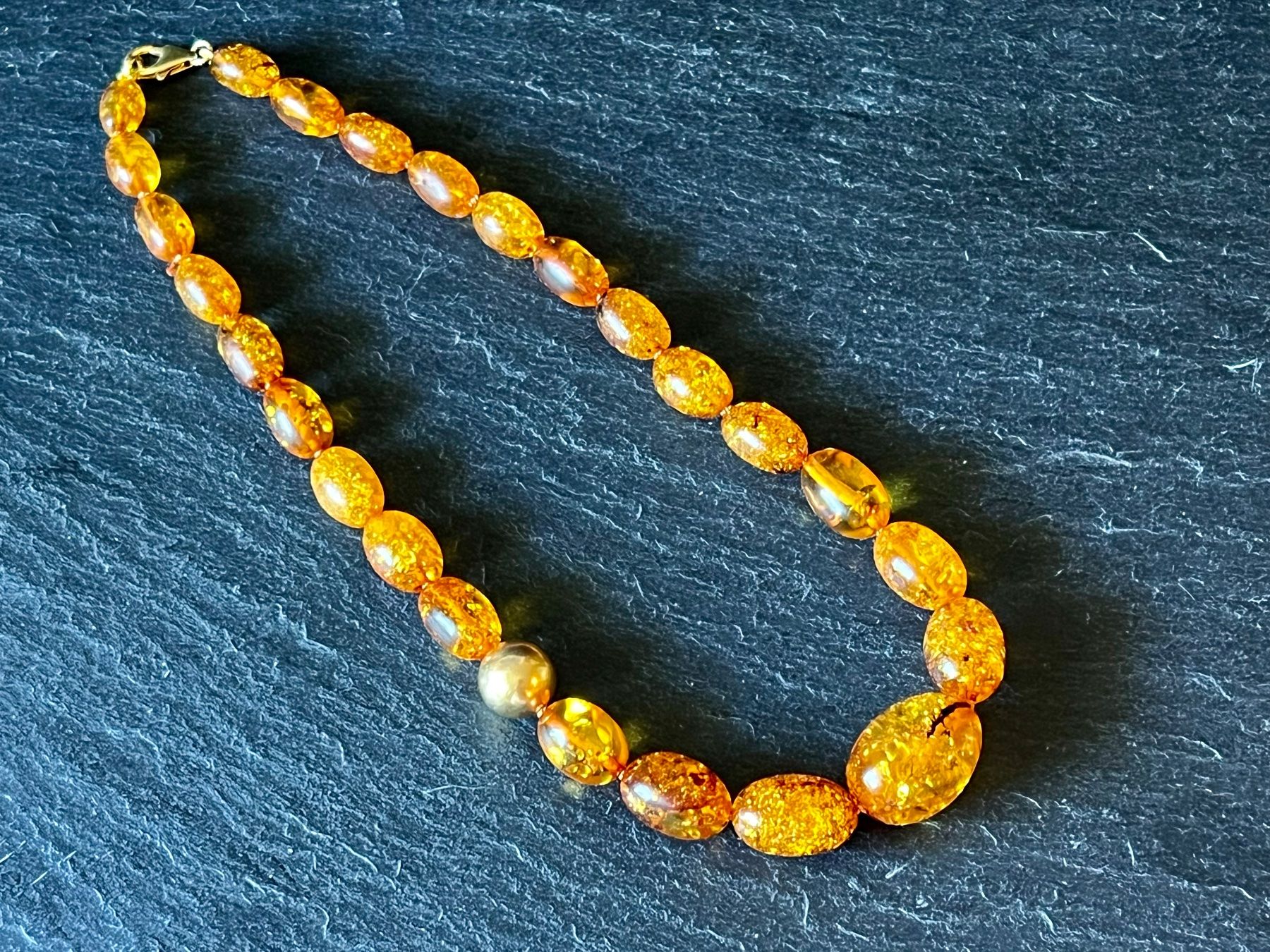Catenine: Amber Necklace - Gold Plated – Nuovo e nell'imballaggio originale da Rüschlikon venduto da ThereseJewelryDesign 4