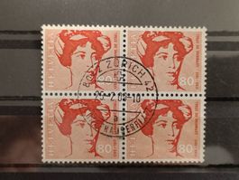 1969 Germaine de Stael Viererblock Vollstempel