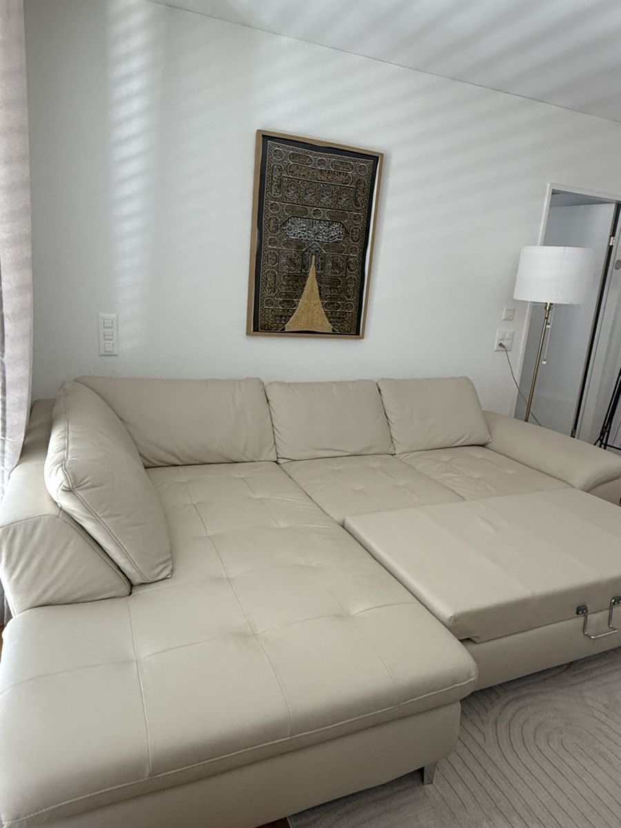 Divani: Hochwertiges Echtleder-Ecksofa mit Schlaffunktion & Stauraum – Usato da Altdorf UR venduto da ars_6rjm 3