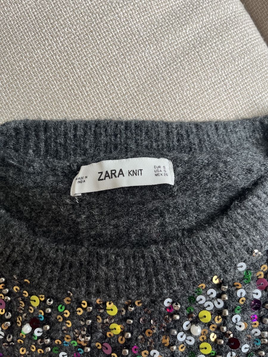 Zara Pullover & Sweatshirts: Zara Knit Sequin Sweater, Size S – Gebraucht aus Mies von nic_yk5d 3