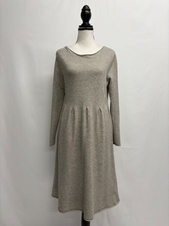 Tooché weiches Strickkleid mit Angora Gr. S/M grau beige