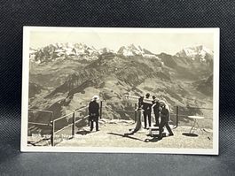 Niesen-Kulm: Blick v.d. Niesen-Kulm-Terrasse auf Blüemlisalp