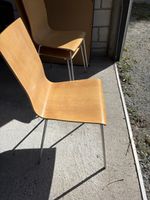 5 Stühle aus Holz mit Metallgestell guter Zustan