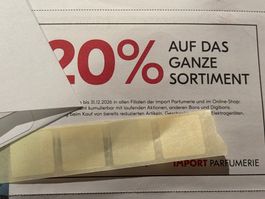 Gutschein Import Parfmerie 20%