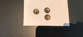 3x Metallknöpfe Trachtenknöpfe Doppeladler Wappen Öse