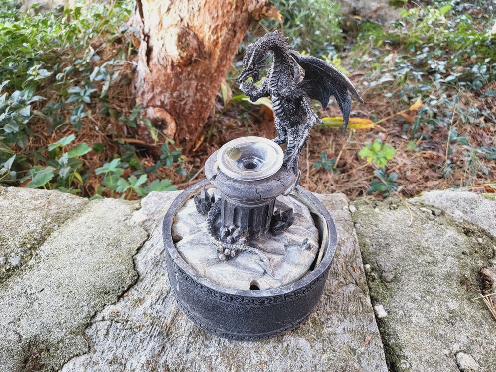 Drachenbrunnen/Zimmerbrunnen Drache Gothic,H24cm D15cm Kaufen auf