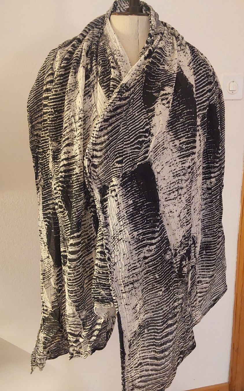 Foulard & Sciarpe: Schal Tuch Baumwolle schwarzweiss – Nuovo (secondo la descrizione) da Köniz venduto da scopello12 1