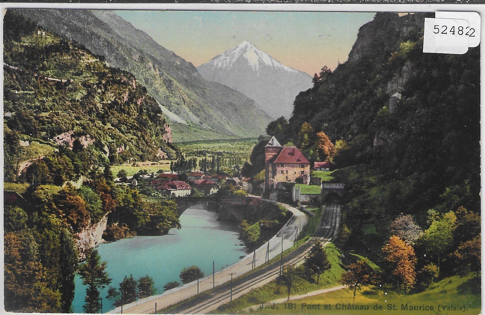 Cartoline postali: Pont de Chateau de St. Maurice - Litho – Usato da Ettingen venduto da Kartenplanet