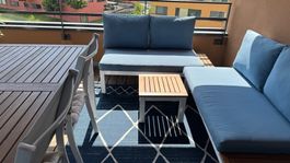 Garten Lounge mit Tisch und 4 Stühlen
