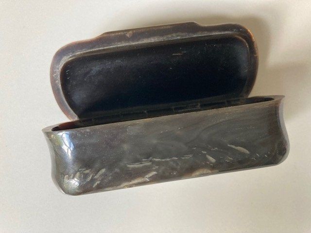 Portagioie: KOSTBARE, ANTIKE DOSE SCHATULLE SCHILDPATT HORN – Usato da Zürich venduto da kostbares 2