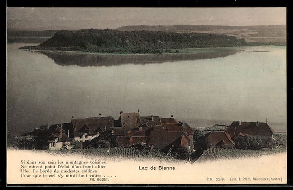Cartes postales: AK Bienne, Lac de Bienne – D'occasion à Berlin par bartko-reher