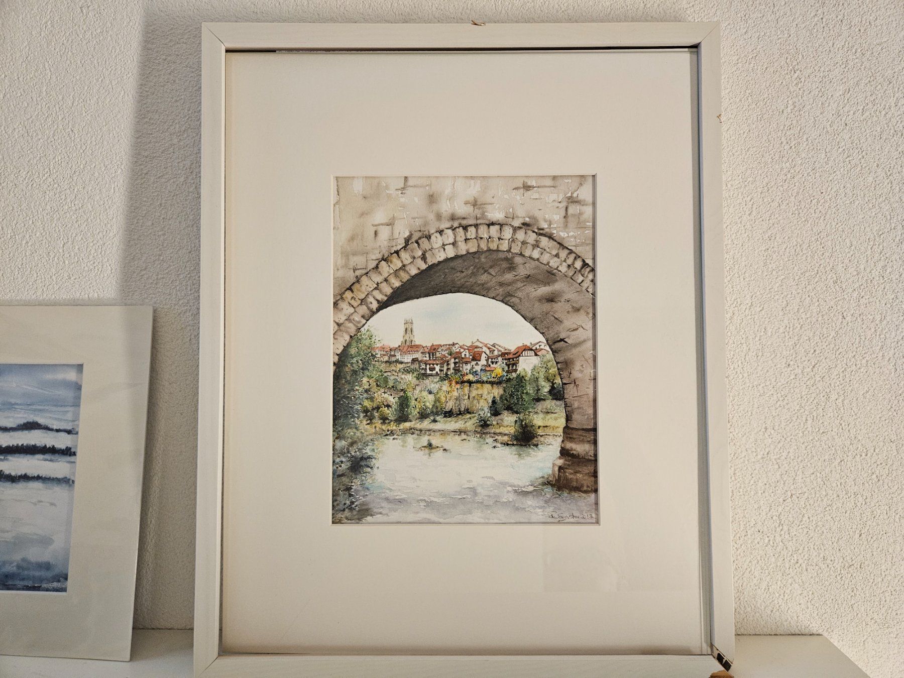 Dipinti: Aquarelle de Fribourg – Usato da Villars-sur-Glane venduto da Bolinot 4