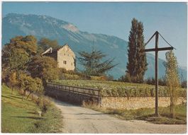 DES 1 FRANC: Veyras sur Sierre, Tour de Muzot, vers 1975