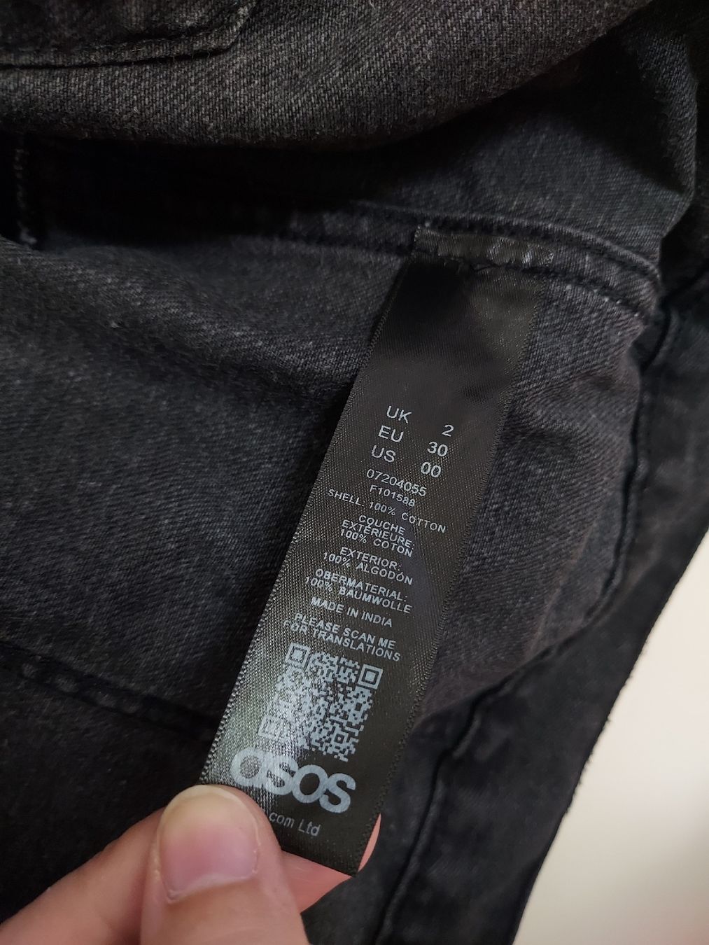 Asos Giacche: Black Cropped Denim Jacket - XS Asos – Usato da Jongny venduto da lie_v6hs 2