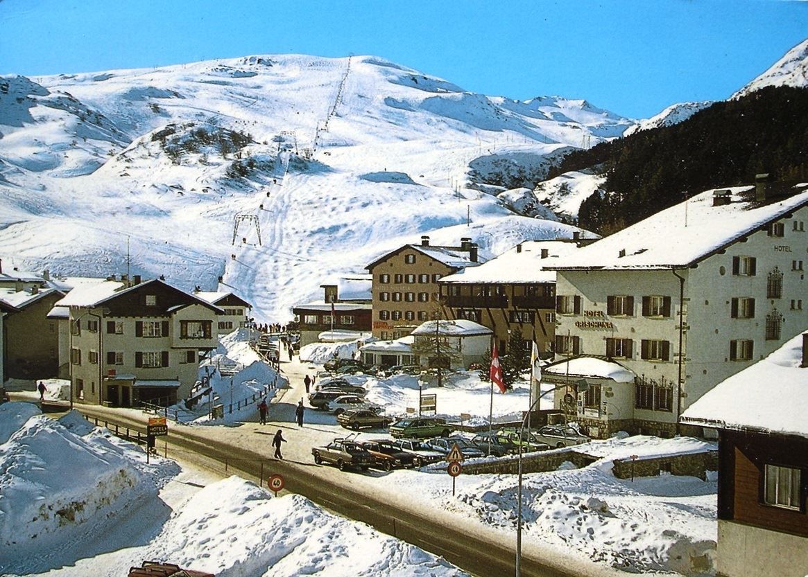Ansichtskarten: BIVIO am Julierpass - Skilift - Auto – Gebraucht aus Jona von philajona