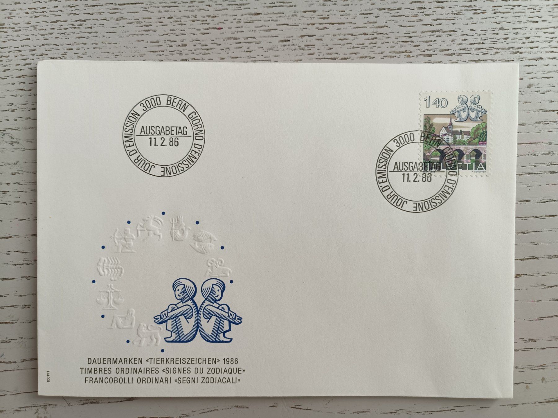 Alle Briefmarken: 1986 FDC Sternzeichen – Neu (gemäss Beschreibung) aus Dübendorf von goeggi79