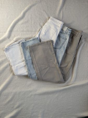 set de 3 jeans H&M et tally weijl, taille 34