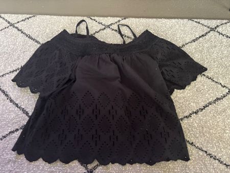 Top noir dentelle Pepe Jeans taille M - coton!