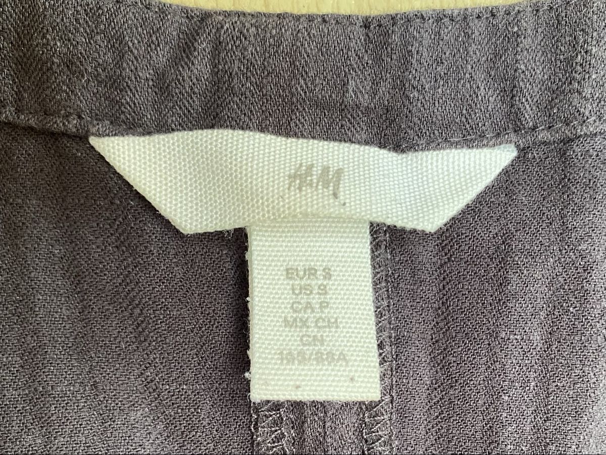 H&M Kleider: H&M Kleid dunkelgrau Baumwolle Gr. M langarm – Gebraucht aus Buochs von H16 6