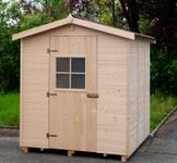 Gartehüsli mit Bitumenwelldach 180x180x218cm LxBxH