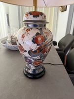 Tischlampe Keramik asiatisches Dekor guter Zustand