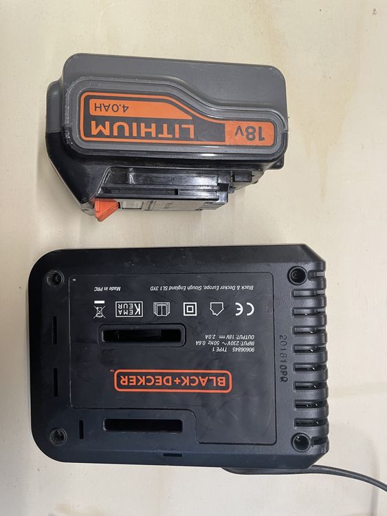Produktbild von Black Decker 18 V Akku-Bohrschrauber BDCDC18K Inkl. 1,5 Ah Akku Mit