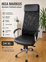 IKEA MARKUS Bürostuhl / Drehstuhl  schwarz